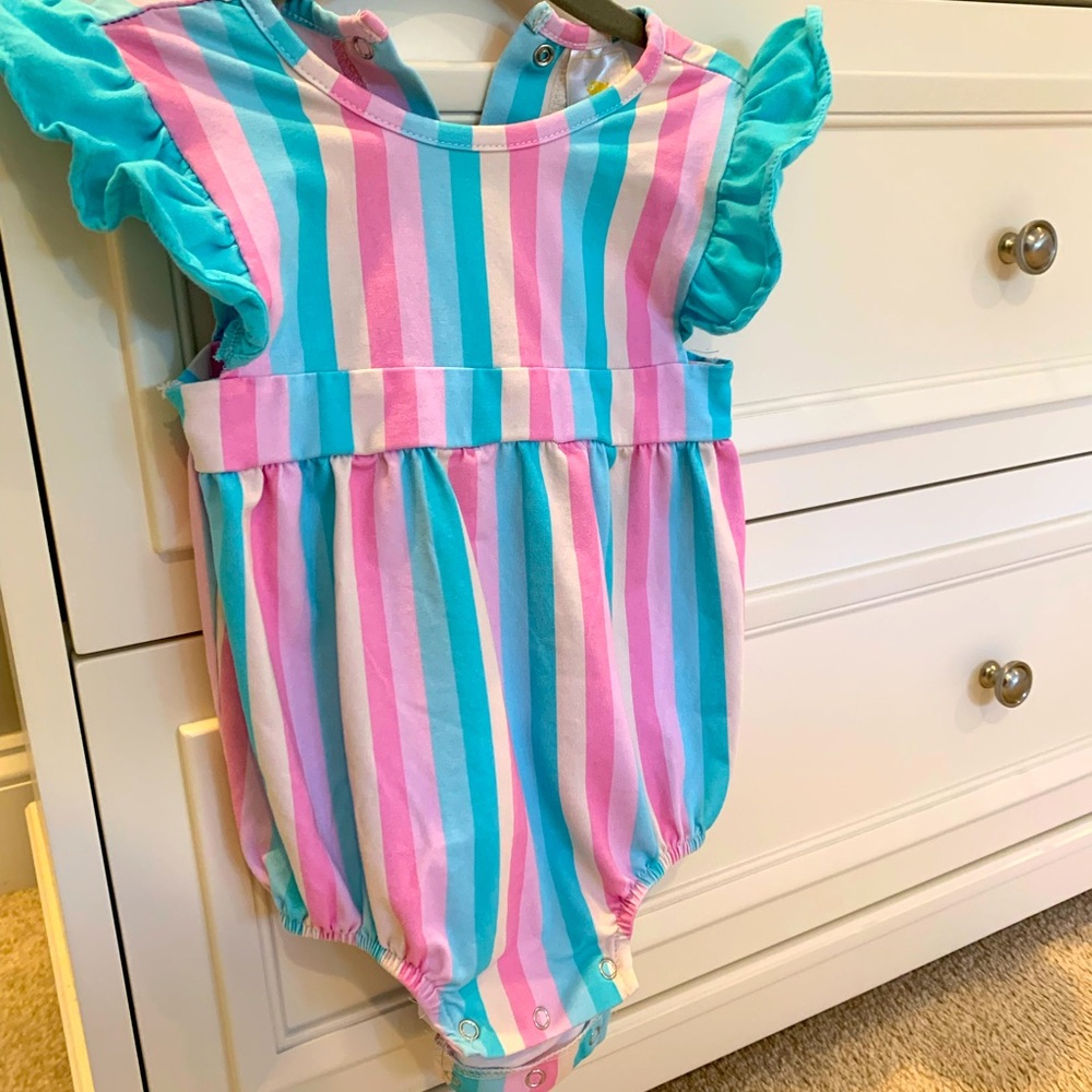 Stitchy Fish Bubble Romper size 18 Months